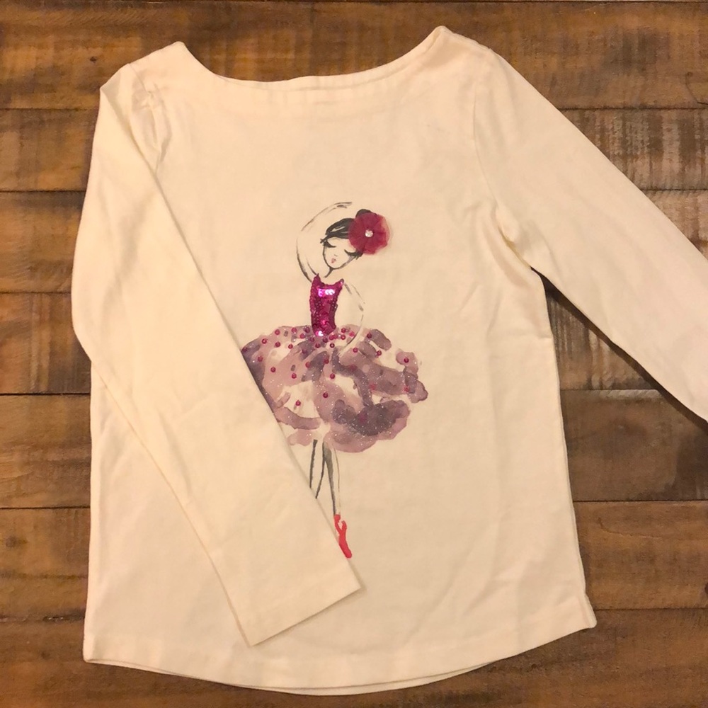 Gymboree boatneck ballerina top size 8 NWT